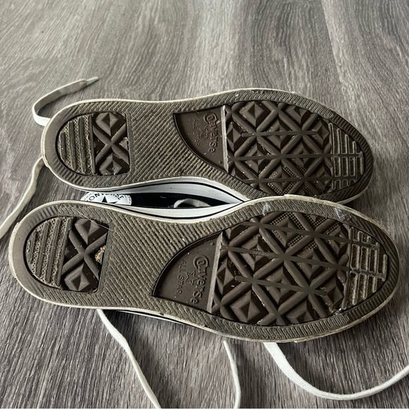 Velvet Black High-Top Converses - Picture 9 of 10